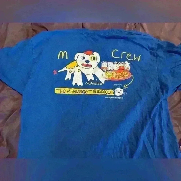 MCDONALDS KERWIN FROST THE MCNUGGET BUDDIES CREW T  SHIRT limited edition - Picture 3 of 6